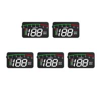 Deechate 5X A900 Voiture HUD OBD RPM MèTre Affichage TêTe Haute Accessoires de Voiture Multi-Affichage Voiture Vitesse NuméRique Moteur RPM TempéRature de l'eau