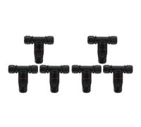 Deechate 6 Connecteurs Étanches IP68 pour Câbles Électriques, Connecteurs 3 Voies en T pour Câbles Industriels Extérieurs, Connecteurs Étanches Intermédiaires