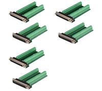 Deechate 6 Pièces DB37 Mâle Connecteur de Carte de Dérivation, RS232 D-SUB Série 37 Broches Port Terminal Adaptateur sans Soudure