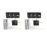 Deechate 6 PièCes Mouvements D'Horloge Bricolage Horloge Murale MéCanisme à Piles Horloge PièCes et Pointeurs Assortis Longueur de la Tige 22 mm