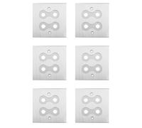 Deechate 6X Connecteur Banane Plaque Murale Fiche Banane Reliure Post Plaque Murale pour Haut-Parleurs Home Cinéma (Plaque Murale Simple)