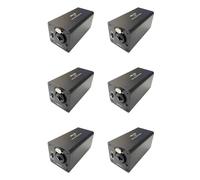 Deechate 6X Réduction du Bruit de L'Isolateur Audio, Élimine Le Bruit Actuel, Boîtier de Mise à la Terre DI, Isolateur Audio de Mixage XLR 6,5, MAI-130 Mono