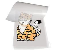 Deechate DTF Transfer Film 100 Sheets-A4 PET Heat Transfer Paper pour DIY Direct sur T-Shirts.Socks, Bags, 8.3 Pouces X 11.7 Pouces