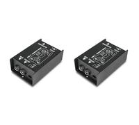 Deechate Lot de 2 boîtes DI-Box DI-Box professionnelles à canal pour injection directe, signal équilibré et asymétrique