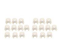 Deechate Lot de 20 prises à vide PCB 9 broches en céramique B9A pour 12AX7 12AU7 12AT7 ECC81 ECC82 ECC83 Plaqué or