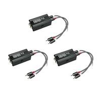 Deechate Lot de 3 isolateurs audio en boucle de terre - Filtre de bruit - Réducteur de bruit