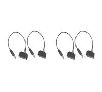 Deechate Lot de 4 câbles d'alimentation DC Revolution DC 5521 12 V vers câble CC