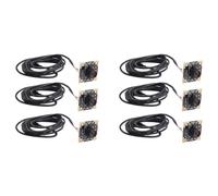 Deechate Lot de 6 modules d'appareil photo 100 degrés OV9732 Câble de 2 m 1280 x 720 30 fps Compatible avec Autodarts.Io, clé USB gratuite