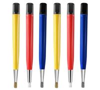 Deechate Lot de 6 pinceaux en fibre de verre et acier pour polir les rayures, la rouille, la saleté, les , les circuits imprimés