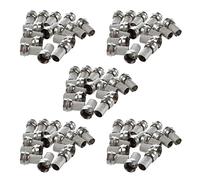 Deechate Lot de 75 connecteurs de câble coaxial RG6 type F à visser mâle pour caméra de vidéosurveillance