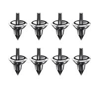 Deechate Lot de 8 pointes d'isolement pour haut-parleur Hi-Fi - Absorption des chocs - Pied conique - Pied M8