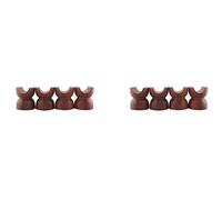 Deechate Support de Fil D'Isolation en Palissandre Audio HiFi Support de Ligne Support de Câble de Haut-Parleur Support de Pied D'Amortisseur Coussinets de Pied, Paquet de 8