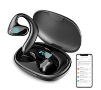 Deedlite Meacode AI Translation Earbuds - Traducteur Instantané 144 Langues, 30h Autonomie, Réduction de Bruit, Écouteurs Ouverts (Noir)