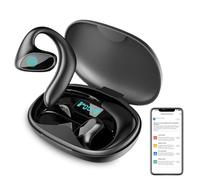 Deedlite Meacode AI Translation Earbuds - Traducteur Instantané 144 Langues, 30h Autonomie, Réduction de Bruit, Écouteurs Ouverts - (Noir)