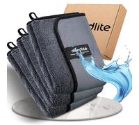Deedlite Shiny Bath Wipes Totalclean Chiffon Microfibre XXL Original, Torchons Lavette Microfibre Ménage Plus Doux, Plus Absorbants, Non Pelucheux, pour Maison, Cuisine, Voiture, Shiny Bath Serviette