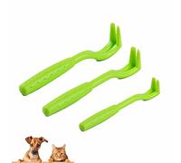 DEEDPF 3PCS Pince à Tiques, Crochets à Tiques, Pièges à Tiques, Pièges à Tiques pour Chiens et Chats, élimination des Tiques et des Puces, Vert