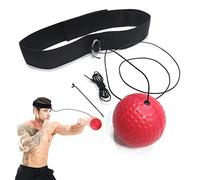 DEEDPF Balle réflexe de Boxe, Balle d'entraînement de Boxe, Bandeau réglable, idéal pour Les réflexes, la précision du chronométrage, la Mise au Point et la Coordination œil-Main pour la Boxe