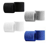 DEEDPF Lot de 8 bracelets de sport absorbants pour homme et femme - Pour gym, sport, tennis, course à pied, exercice, basket-ball, évacuation de l'humidité, 8 x 8 cm