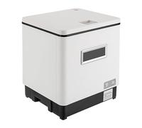 DeeDuud Mini lave-vaisselle de table 1500 W avec stérilisation UV et système informatique entièrement automatique pour appartements, dortoirs et camping-cars, blanc, REHGIOF31