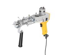 DeeDuud Tufting Gun 100 W Moteur sans balais, mode coupe et boucle 2 en 1, épaisseur de tapis réglable, pour la conception de tapis DIY (jaune)