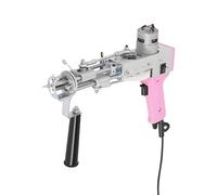 DeeDuud Tufting Gun 100W Moteur sans balais, mode coupe et boucle 2 en 1, épaisseur de tapis réglable, pour la conception de tapis DIY (rose)
