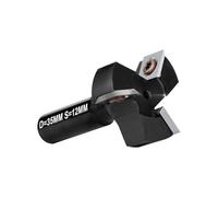 DEEFIINE Fraise à Surfacer Tige 12mm Défonceuse, Fraise de Rabotage avec Diamètre de Coupe de 35mm, Fraise a Raboter cmt avec 3 Lames, Fraise CNC pour bois réversible