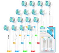 deegbbyi 16 Pièces Brosse à Dents de Rechange Compatible, êtes de Brosse de Rechange, Têtes de Rechange pour Brosse à Dents Electrique Ora-l b, pour Dents et Gencives Sensibles