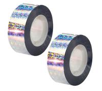 deegbbyi 2 Pièces Anti Oiseaux Bande, Ruban Réfléchissant pour Oiseaux, Ruban Repulsif, Oiseau Pigeon Band Dissuasif, Générique Lacet Réfléchissant pour Bird, pour Balcon, Arbres Fruitiers, Potage