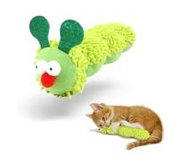 deegbbyi Herbe a Chat Jouet, Peluche à l'herbe à Chat, Jouet Chenille Interactif, Contient de l'herbe à Katze Naturelle et du Papier Hochet, pour Griffer, Jouer et Mâcher(Vert)