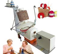 DEEguess Bobinoir éLectrique, Pince à Laine Automatique, Faible Bruit + Vitesse RéGlable, Capacité De Bobinage 150G / 500G, pour Fil MéTallique, Fil De Nylon, Combinaison De Fils Multicouches,500g