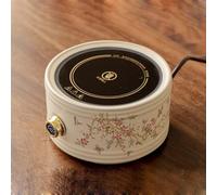 DEEguess CuisinièRe éLectrique en CéRamique, 7 Vitesses, Bouton De Type Bouton, Panneau Microcristallin, Convient pour La PréParation du Thé Au Coin du Feu Et Le Camping,Round