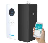 DEEguess Diffuseur D'ArôMes Intelligent, Diffuseur D'Huiles Essentielles, Champ D'Application (5 000 M³), Minuterie De ContrôLe par Application TéLéPhonique, Capacité (1 200 ML),A