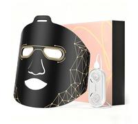 DEEguess Masque Facial LED, ThéRapie par LumièRe Infrarouge Anti-âGe, 3 Modes, TéLéCommande Rechargeable, Sangles RéGlables, Convient pour La Maison, Le Yoga, Le Travail B