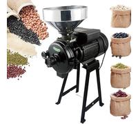 DEEguess Moulin à Grains Secs, Broyeur à MaïS Commercial 1500 W avec TréMie, Vitesse De 1450 TR/Min, éPaisseur RéGlable, Mouture Uniforme,Convient pour Le Riz, Le MaïS Et Le Café