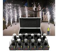 DEEguess RéCepteur Pyrotechnique Froid, SystèMe De TéLéCommande sans Fil, RéCepteurs 4/8/12, éQuipement De ScèNe, avec BoîTier Protection + TéLéCommande, Distance : 70 MèTres 12pcs