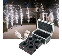 DEEguess RéCepteur Pyrotechnique Froid, SystèMe De TéLéCommande sans Fil, RéCepteurs 4/8/12, éQuipement De ScèNe, avec BoîTier Protection + TéLéCommande, Distance : 70 MèTres 4pcs