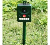 DEEguess RéPulsif à Insectes Multifonction à Ultrasons avec LumièRe Clignotante Solaire, Infrarouge, LED, Tige De Support Amovible Et RéGlable, éTanche, Adapté Aux Jardins Et Aux RizièRes,B