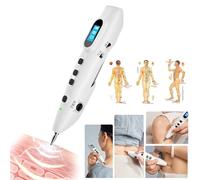 DEEguesu Stylo D'acupuncture éLectronique(9 Intensités Réglables + 3 Modes), Stylo De Massage par Dragage des Méridiens, Détection Automatique des Points D'Acupuncture, De La Circulation