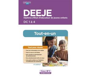 DEEJE - DC 1 à 4 - Préparation complète pour réussir sa formation - Tout-en-un Diplôme d'État d'éducateur de jeunes enfants - Pierre-Brice Lebrun - Vuibert - broché - Manuel