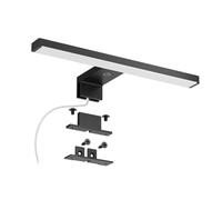 DEELUX Lampe Miroir Salle de Bain avec Interrupteur tactile,Applique Miroir LED Dimmable(55~550lm) 5W 30cm Blanc Neutre 4000K,IP44 Luminaire Salle de Bain