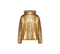 Deeluxe - Blouson Veste chaude cocooning ISSIA réversible métallisée et imitation fourrure cosy ultra douce fermeture zippée et capuche - Taille XL