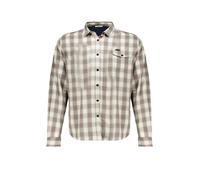 Deeluxe Chemise 'Pieter' gris / blanc cassé, Taille XL