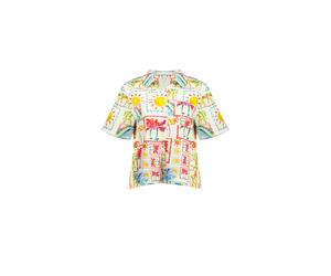 Deeluxe Chemisier 'Summer' bleu / jaune / rouge / blanc, Taille S