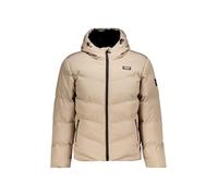 Deeluxe - Doudoune Homme INTEREST chaude regular avec capuche et doublure ultra douce - Manches longues Fermeture glissière - Beige - Taille XXL