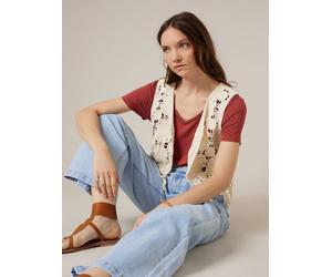 Deeluxe Gilet 'Jonida' ivoire, Taille M