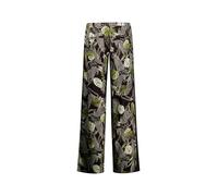 Deeluxe - Pantalon Femme LEOVA Coupe large Taille élastiquée avec cordon Imprimé jungle graphique Style audacieux et fluide