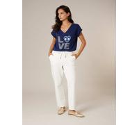 Deeluxe Pantalon 'VANIDA' blanc, Taille 50