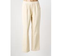 deeluxe pantalons femme de couleur beige 40