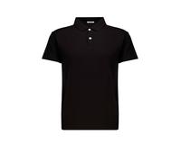 Deeluxe Polo Noir Homme en Maille texturée, col Classique et Coupe élégante. Polo Merlin Regular Homme