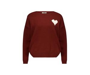 Deeluxe Pull-over 'Adonis' rouge / blanc, Taille L